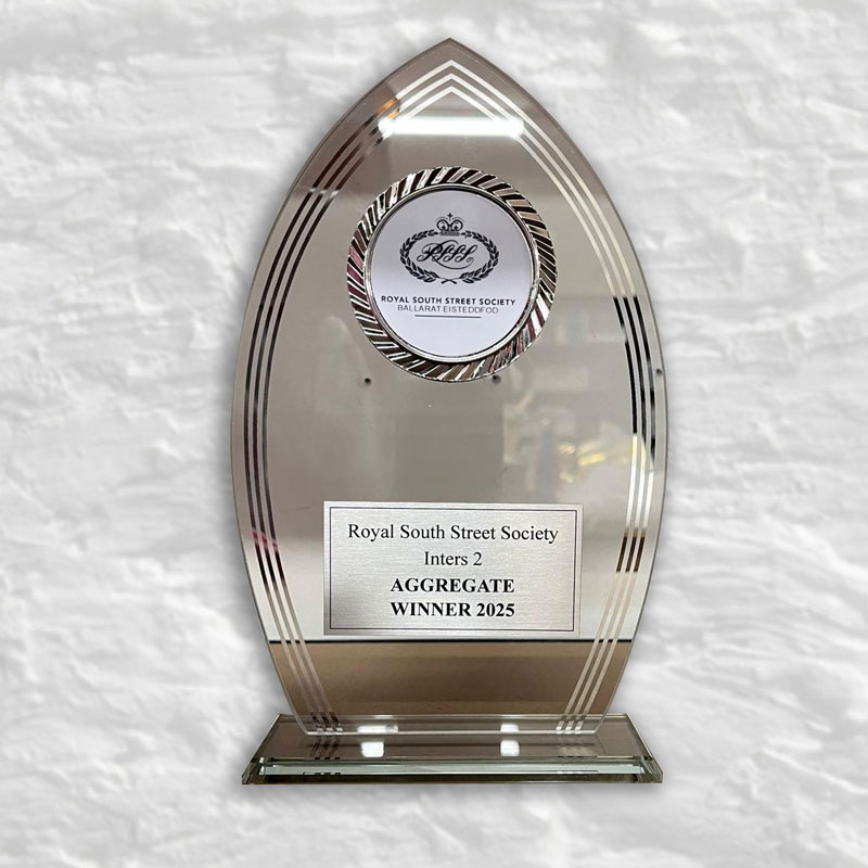 Premium glass trophies melbourne by Legacy Trophies