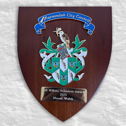 wooden plaques and engraving by Legacy Awards Australia